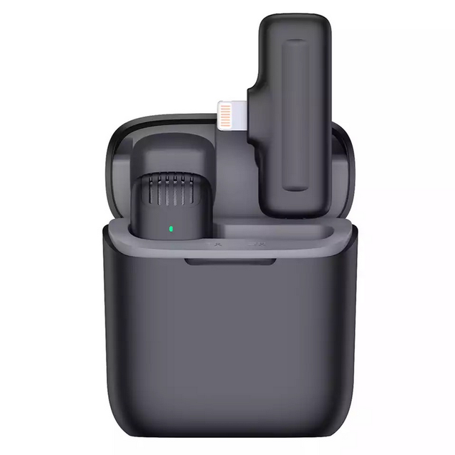 Wireless Lapel Microphone Clip-on Mic Plug Play Type-C for Phone Pad PC Noise Cancelling Mic for Live Streaming