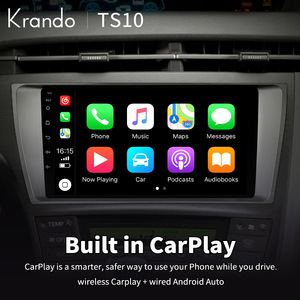 Krando Radio de coche de 9 pulgadas para <span class=keywords><strong>Toyota</strong></span> <span class=keywords><strong>Prius</strong></span> 3 2009-2015 unidad principal Android navegación GPS CarPlay inalámbrico DSP 4G tarjeta SIM autorradio - Product Image 5