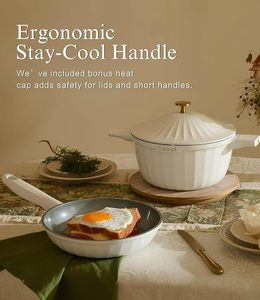 Set di Pentole e Padelle in Ceramica Effetto Perla Geling, Antiaderenti in Titanio e Alluminio Pressofuso, Ottima Vendita - Product Image 5