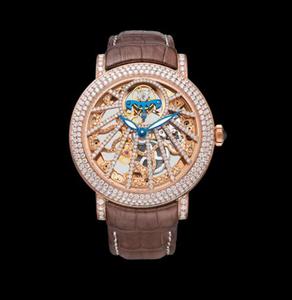 Jingzhanyi reloj de oro de fabricación de fábrica de oro blanco de 18K con incrustaciones de diamante reloj de la marca de fabricación ver personalización - Product Image 6
