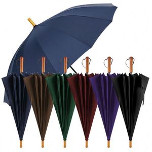 Parapluie de golf automatique coupe-vent de luxe avec protection UV et logo personnalisé - Product Image 6