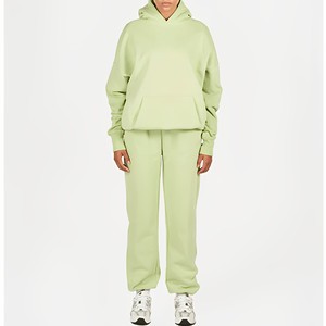 TKAN704 OEM Wholesale Unisex Hoodie Tracksuit Custom Logo Solid Pattern Jogger Track Sweat <b>Suits</b> Women Casual Blank Sweatsuits - Product Image 4