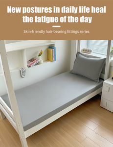 Gao Ke ağır düz renk tüylü kaymaz koruma Polyester lehimleme Fiber yatak kapakları oteller huzurevleri çeşitli boyutları - Product Image 3