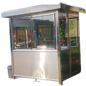 Kiosque de sécurité en acier inoxydable avec structure en alliage d'aluminium, pavillon extérieur étanche pour parking de supermarché - Product Image 5