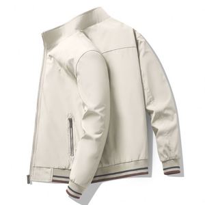 Abrigo de Moda con Cuello Alto para Hombre, Chaqueta Moderna con Cierre de Cremallera, Ropa Casual para Hombres Jóvenes y de Mediana Edad - Product Image 5