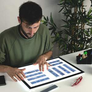 <span class=keywords><strong>Tablette</strong></span> d'écriture LED <span class=keywords><strong>dessin</strong></span> panneau lumineux 5V <span class=keywords><strong>tatouage</strong></span> croquis bloc-notes tableau d'affichage réglable gradation boîte à lumière - Product Image 3