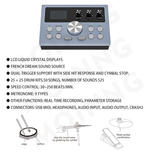 Juego de Batería Completo OEM de Fábrica - Proveedor Profesional de Kits de Batería Acústica <span class=keywords><strong>para</strong></span> Principiantes y Profesionales con Logotipo Personalizado - Product Image 3