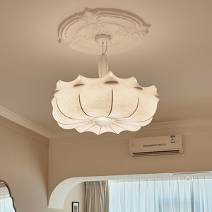 Tempat lilin suspensi LED, gaya Modern 3500K CCT sutra LED dapat diredupkan AC kompatibel untuk ruang tamu kamar tidur Hotel - Product Image 3