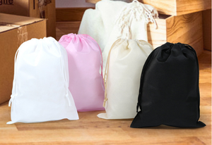 Custom Single Side for Canvas Flannelette Drawstring <b>Bag</b> Small Portable <b>Cloth</b> Electronic Bundle Pocket Multi-Color All Seasons - Product Image 5