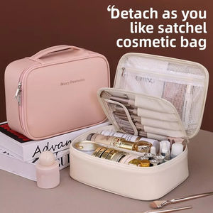 Nieuwe Custom Reis Toilettas Met Logo Grote Cosmetische Make-Up Etui Organizer Voor Dames Mannen Persoonlijke Verzorging Kit - Product Image 2