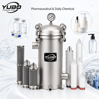 Carcasa de Filtro Sanitario de Precisión para Soluciones Farmacéuticas, Lociones Cosméticas, Esencias, Champú y Agua Purificada