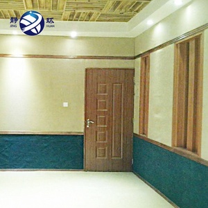 Panel Acústico Ignífugo y Ecológico Jinghuan con Chapa de Madera para Salas Audiovisuales, Alta Absorción de Sonido - Product Image 1