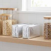 Sachets Doypack en PET/PA/AL/CPP, en feuille d'aluminium pure de qualité alimentaire, personnalisables, scellés, jetables, pour aliments frais