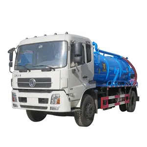 Ventas calientes tanques sépticos de alcantarillado 12 toneladas 12m3 bomba de vacío camión cisterna de aguas residuales para la venta