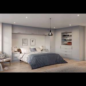 Armoires de chambre à coucher sur mesure de haute qualité en bois, un grand rangement, meubles de chambre à coucher pour la maison - Product Image 1