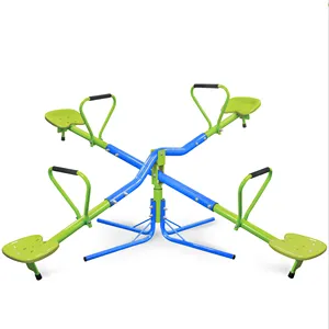 NEW outdoor playground seesaw 360 degree rotating sturdy plastic seat seesaw for kids seesaw