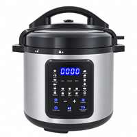 Cuisinière électrique à pression intelligente 6L 1000W en acier inoxydable avec minuterie, fonction mijoter, sauter et maintenir au chaud, vente en gros OEM