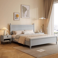 Armoire et commode de lit en bois King Queen Size cadre de lit en bois meubles de chambre meubles de maison ensemble de chambre à coucher