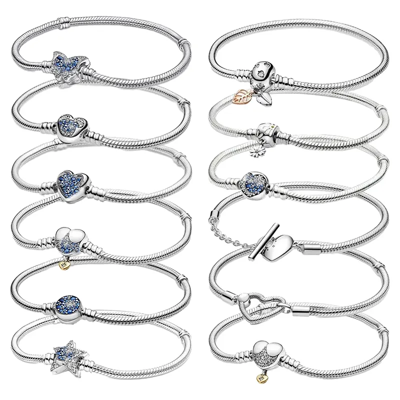 Ensembles De Bijoux Pour Femme Armbänder Hersteller Cusstom Sterling-Silber 925 Schmuck Silber Herrenarmbandset