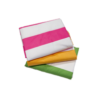 Quick Dry Beach Towel 100% Recycled Microfiber Striped Large Sand Free Towel