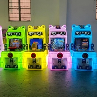 Machine de jeu d'arcade à pièces d'intérieur en plastique durable-Prise de vue vidéo Whack a Mole pour enfants Garantie 1 an pour les fans de boxe