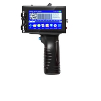 Impresora de Inyección de Tinta Térmica Portátil de Mano de 12,7 mm para Códigos QR Variables en Línea, Códigos de Barras, Fechas, Números, Logotipos, Fechas de Caducidad