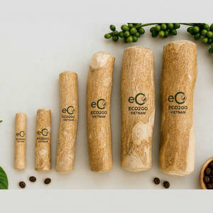 ของเล่นรูปกระดูกสำหรับสุนัข Eco2go เวียดนาม ทนทาน ย่อยสลายได้ทางชีวภาพ - ของเล่นเคี้ยวทำจากไม้กาแฟ คุณภาพพรีเมียม เป็นมิตรต่อสิ่งแวดล้อม - Product Image 1