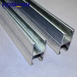 Stainless Unistrut 41x41x2.5 Mm C Purlin Steel Stainless Steel SS316 Unistrut P1000 Size Unistrut Channel