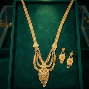 Collares largos chapados en oro para ocasiones especiales, joyería tradicional, regalo para mujer, cobre y latón chapado en oro laminado - Product Image 1