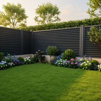 Clôture en lattes d'aluminium, panneau vertical, clôture à persiennes, extérieur, pour jardin, patio, cour, fabricant en gros, Chine, OEM