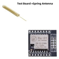 Module de transmission de données RF LoRa ZYSY Stock SX1278 Ra-01 avec interface SPI 433 MHz, kit de carte de test d'antenne, émetteur-récepteur