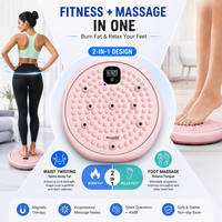 Vibrations-Taillendrehtrainer: Intelligentes Fitnessgerät, Akupressurmatte, Heimtrainingsgerät, Übungsscheibe