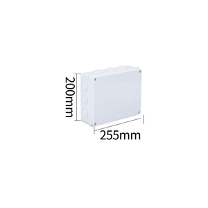 255x200x80mm IP65 <b>Waterproof</b> Junction <b>Box</b> ABS Plastic Pre-drilled 12 Holes with Rubber Plugs Built-in Sealing Strip Outdoor - Product Image 4