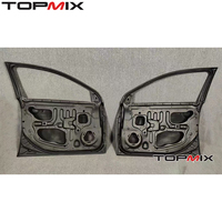 Mitsubishi Lancer EVO X CT9A estilo OEM ligero de fibra de carbono puertas delanteras/traseras preimpregnado construcción ajuste directo para