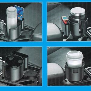 Support de téléphone rotatif multifonction 2 en 1 avec logo personnalisé, support de tasse à eau pour voiture, extenseur de boissons pour voiture - Product Image 3