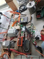 Puissance maximale 90kw système d'entraînement PMSM, moteur électrique, contrôleur, batterie au lithium pour kit de conversion de voiture électrique.