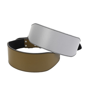 Genuine <b>Leather</b> and <b>Synthetic</b> <b>Leather</b> Mix Classical Gym Belts for Weightlifting Power lifting - Product Image 1