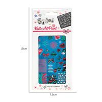 Plaques de tamponnage pour ongles de Noël réutilisables en gros, en acier inoxydable 304, pour un empreinte claire |   Modèles personnalisés pour la décoration des ongles