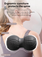 Balle de massage double en TPE en forme d'arachide, diamètre 6,5 cm, pour le soulagement des muscles des pieds, du dos, des hanches et des jambes, yoga, massage des tissus profonds et des points de déclenchement