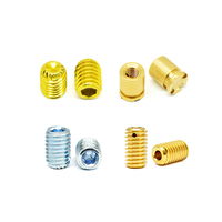 Vis de fixation à tête plate en acier inoxydable DIN914 de haute qualité, filetage fin M8 x 10 mm, revêtement zingué, mesure métrique/pouce, grade 4.8-12.9