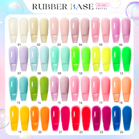 JTING Passion offre spéciale 24 couleurs base en caoutchouc gel vernis collection ensemble boîte livre gratuit couleur caoutchouc base coat gel ongles poli