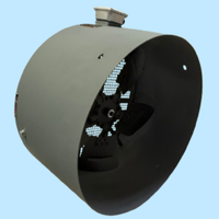 Externer Kühlventilator G280A für Wechselrichter-Dreiphasen-Elektromotoren IP55 Kugellager OEM/ODM 25,4 Lüfterblattdurchmesser 220-415V