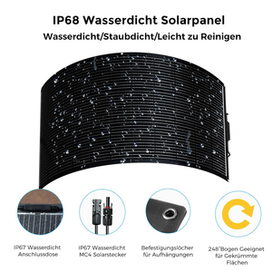 Films solaires flexibles ultra-minces 110W Topcon HJT Panneau solaire BIPV Façade Shenzhen Solares Paneles Extérieur Soleil Voiture AHONY eGo S110W - Product Image 4