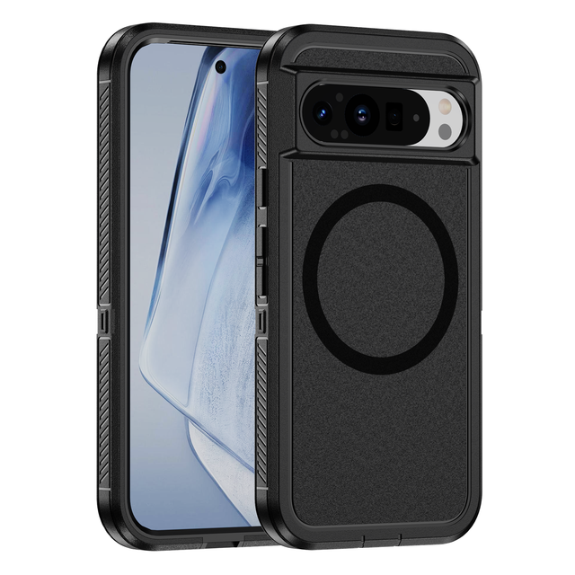 Wholesale Magnetic Anti-Fingerprint Shockproof Protection TPU PC 2 in 1 Phone Case for Google Pixel 9 Pro 8 Pro XL