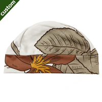 Bonnet multicolore personnalisé avec logo OEM, bonnet compressif ondulé et duveteux pour femme, idéal pour le sport, la course à pied, le cyclisme, le ski et les activités de plein air (Y2K)
