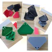 Piège à souris en plastique en gros pour la lutte antiparasitaire, boîte à appât pour rats en PP, station d'appât pour souris durable en forme de triangle avec verrou
