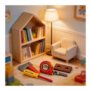 Juego de Herramientas de Construcción Interactivo, Banco de Trabajo de Madera, Caja de Herramientas, Juguete de Ingeniero, Taladro de Juguete, Juego de Imitación, Juguete de Desarrollo y Aprendizaje - Product Image 6