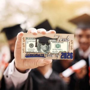Regalos Personalizados en Efectivo para Graduantes de la Clase 2026, Soporte de Madera para Dinero con Forma de Birrete de Graduación - Product Image 2