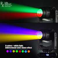 Projecteur LED mobile 4-en-1 RX en promotion : Mini projecteur de scène RGB Beam Gobo portable et abordable pour théâtre, église et événements