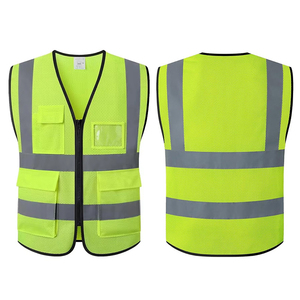 เสื้อกั๊กนิรภัยสะท้อนแสง CITICITY สีเหลืองสำหรับงานก่อสร้าง  พร้อมโลโก้สั่งทำพิเศษ - Product Image 4